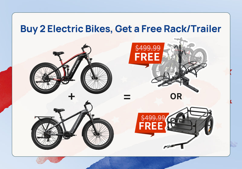 Deal 2: Buy 2 E-Bikes and get a
FREE accessory!