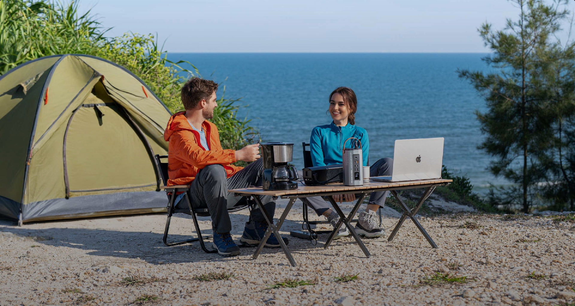 Solar panel kit with inverter designed for outdoor campouts, delivering off-grid power for camping essentials.