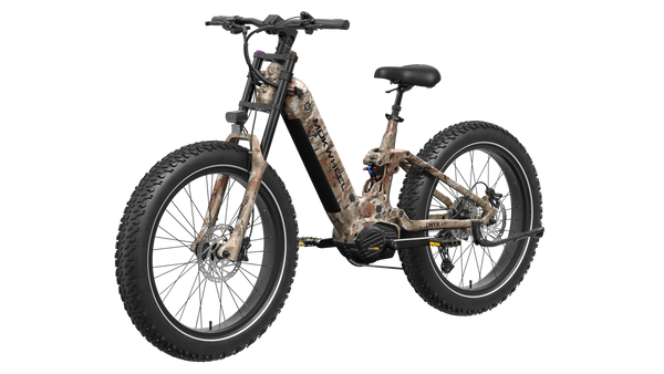 Desert Camo Onyx ST | Step-Through Full Suspension Mid Drive Ebike