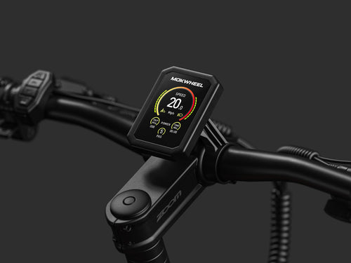 Mokwheel Ebike with LED HD Multifunction Display â Clear Ride Data Anytime, Day or Night