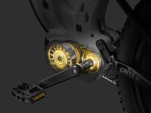eBike motor system automatically adjusts to rider’s cadence and force for effortless commuting and trail adventures