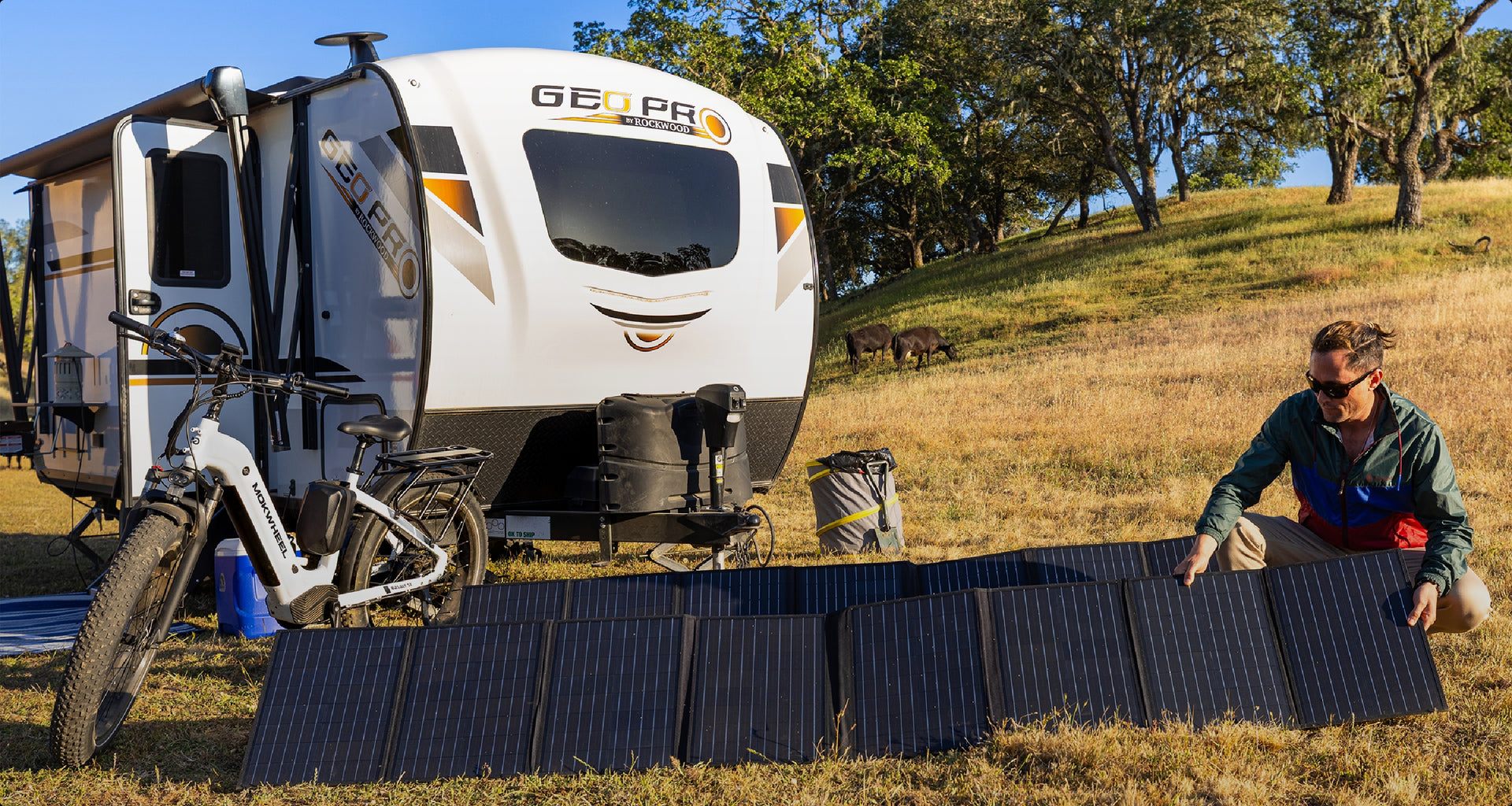 Solar panel kit with inverter designed to deliver reliable power in rural ranch and countryside settings