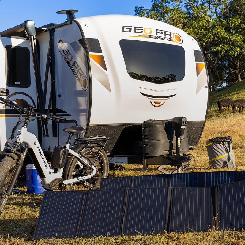 Solar panel kit with inverter designed to deliver reliable power in rural ranch and countryside settings