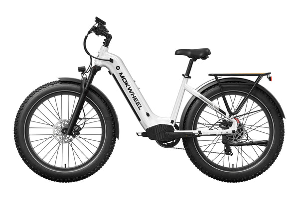 White Basalt ST 2.0 | Best All Terrain Electric Bike | Mokwheel