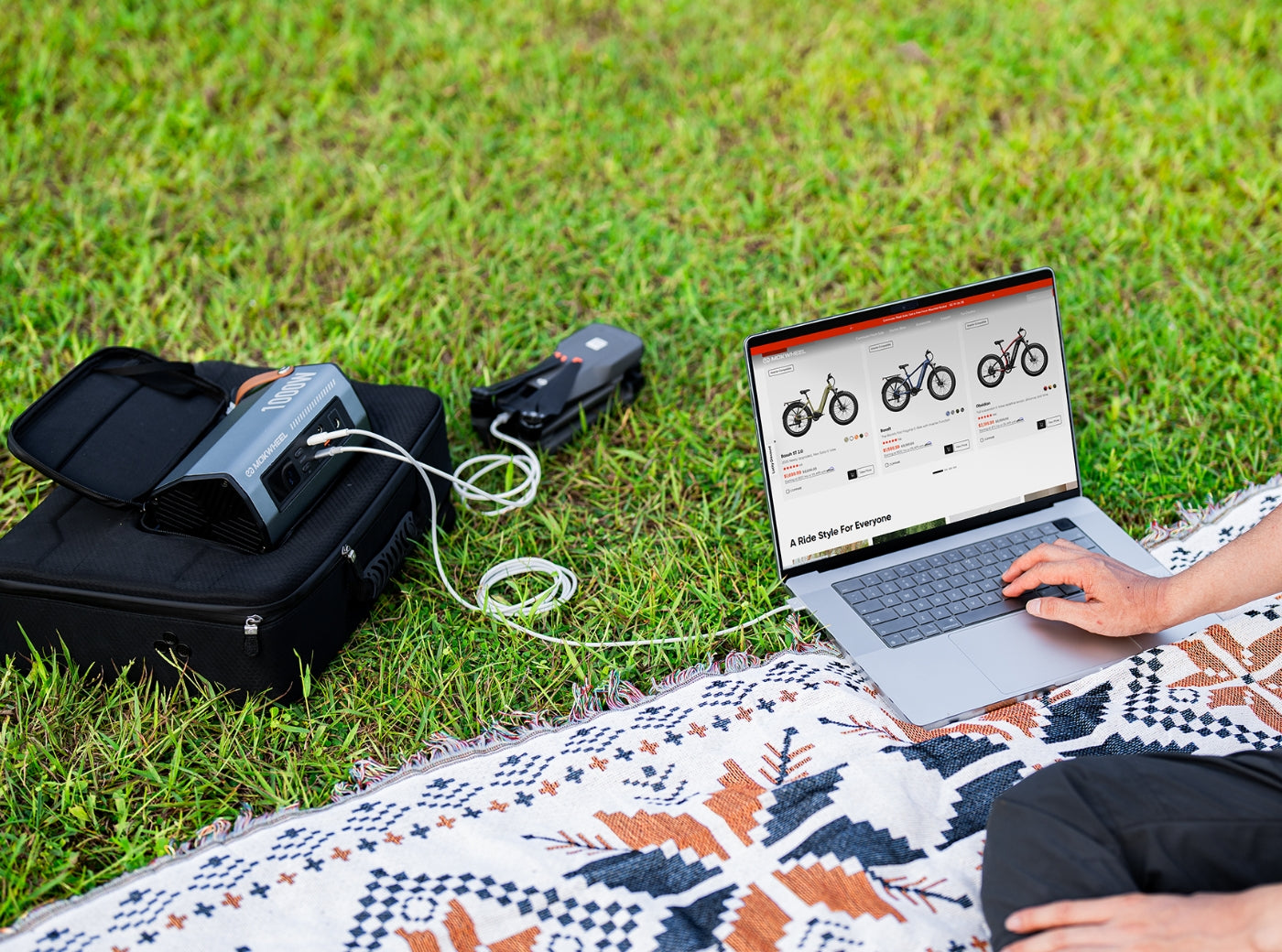 Solar panel kit with inverter delivering reliable power for outdoor photography equipment in remote areas.