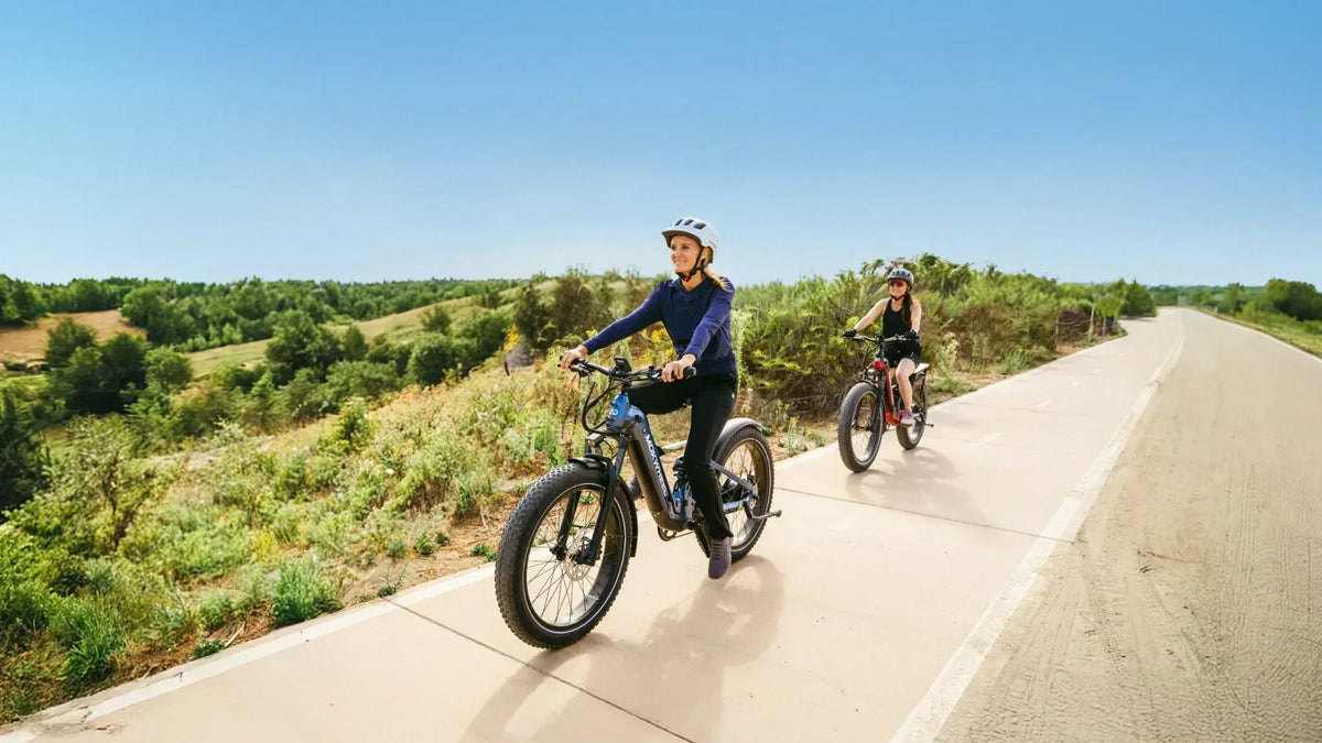 Exercise by riding an Ebike