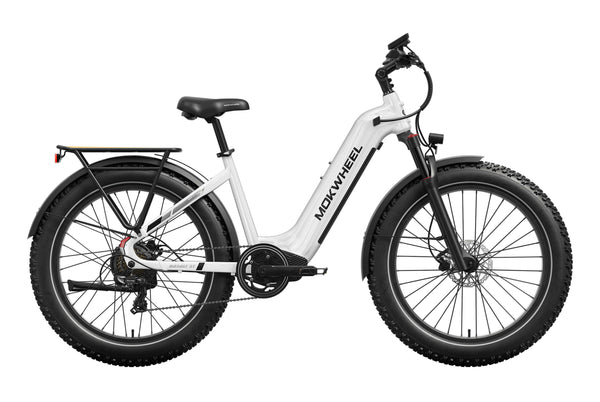 White Basalt ST 2.0 | Best All Terrain Electric Bike | Mokwheel