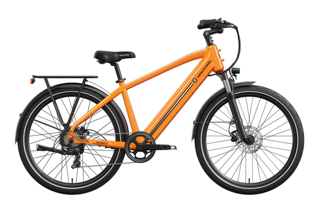 Orange Asphalt | Men's Beach Cruiser Electric Bike | Cruiser Ebike