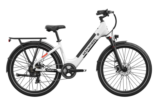 White Mesa Lite ST| Electric Bike For Older Adults| Mokwheel