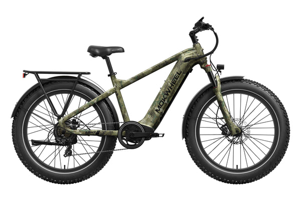 Jungle Camo Basalt| Long Range Electric Mountain Bike for Adults| Mokwheel Ebikes