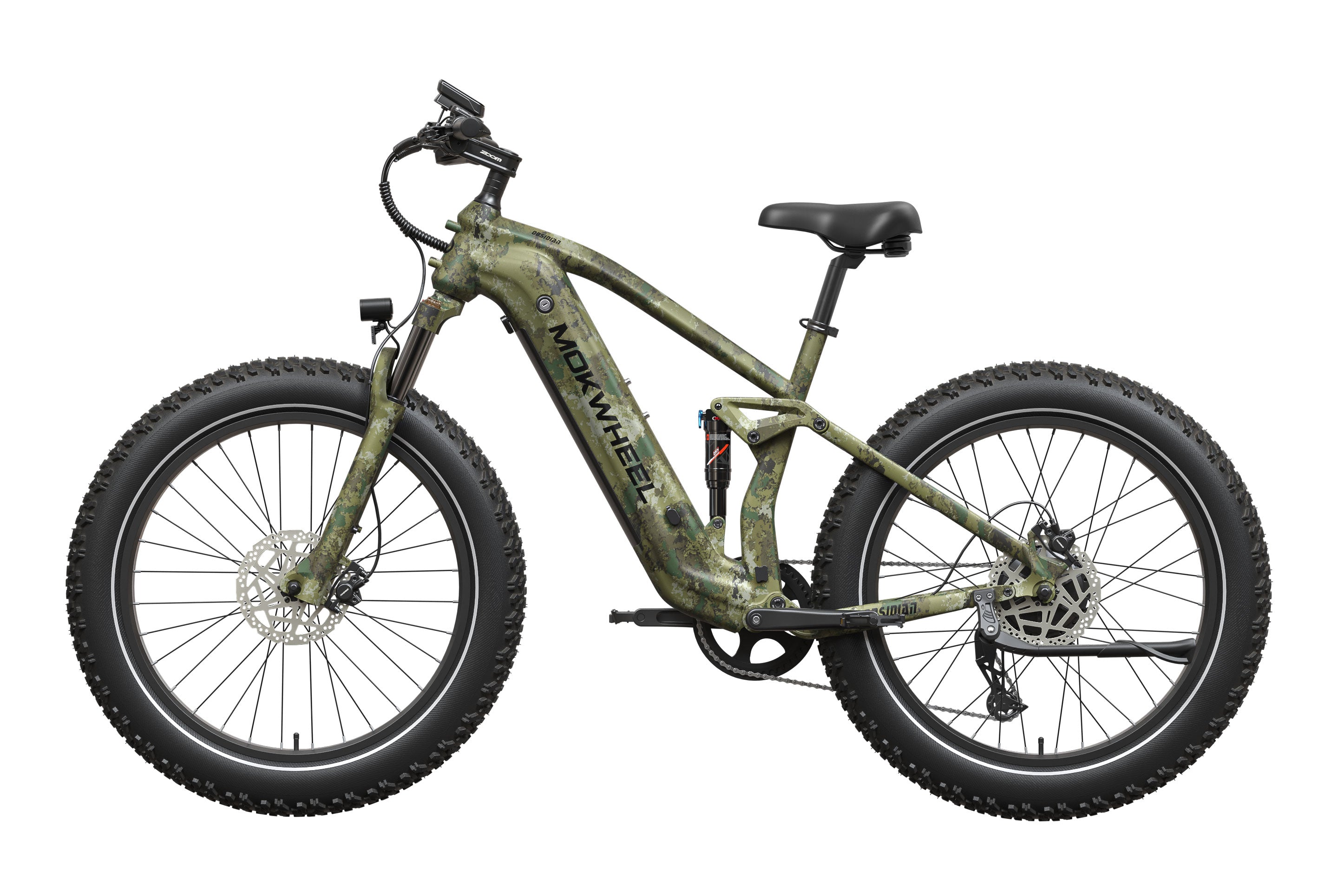 Obsidian 2.0 Jungle Camo Hunting E-Bike | Full-Suspension Off-Road