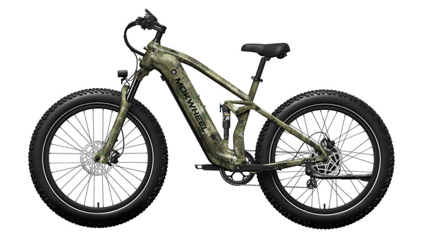 Obsidian Jungle Camo – Full-Suspension Hunting E-Bike for Rough Terrain