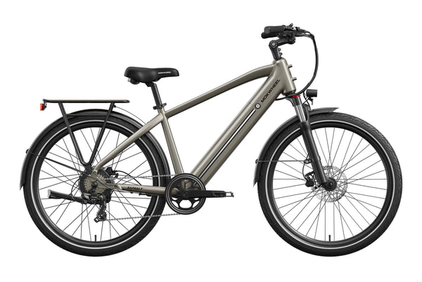 Khaki Asphalt | Men's Beach Cruiser Electric Bike | Cruiser Ebike