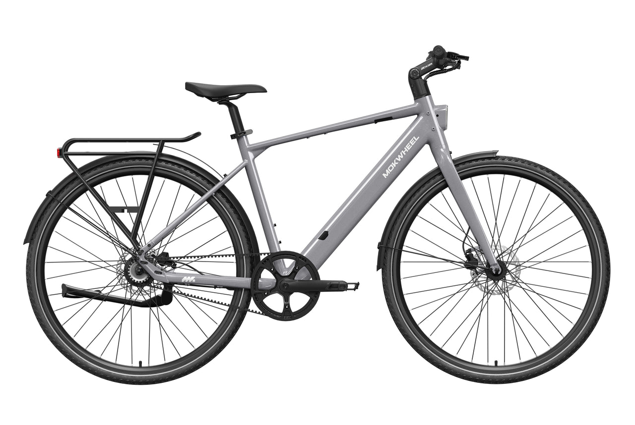 Grey FLINT Pro | Belt Drive Electric Bike | Mokwheel Ebikes