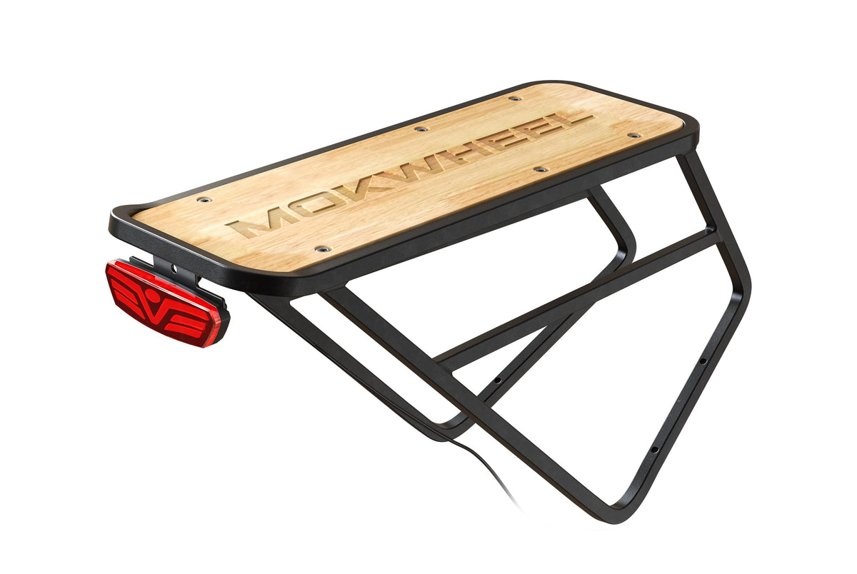 Mokwheel Rear Rack Brake Light Best Bike Rear Rack & Ebike Rear Rack | Mokwheel Ebikes