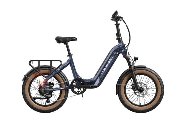 Denim Slate| Lightweight Folding Fat Tire Electric Bike For Adults