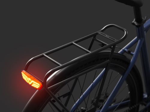 Flint lightweight chain-drive e-bike with detachable rear rack for daily city errands