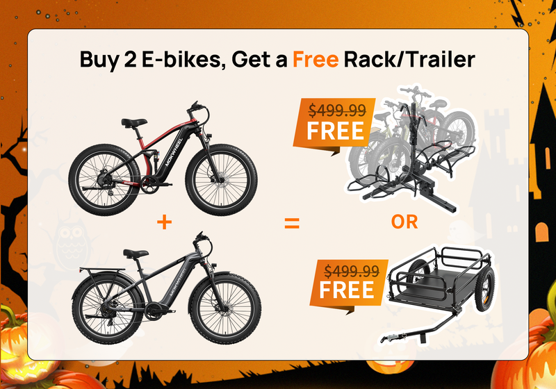 Deal 2: Buy 2 E-Bikes and get a
FREE accessory!