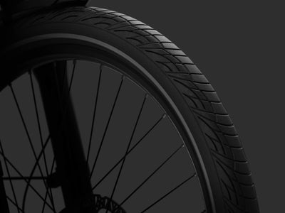 Mokwheel ebike with high-traction tires for stable, all-terrain performance