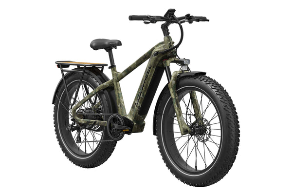 Jungle Camo Basalt| Long Range Electric Mountain Bike for Adults| Mokwheel Ebikes