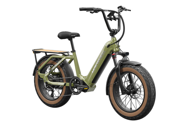 Olive Green Scoria| Best 20 Inch Electric Bike For All Heights| Mokwheel