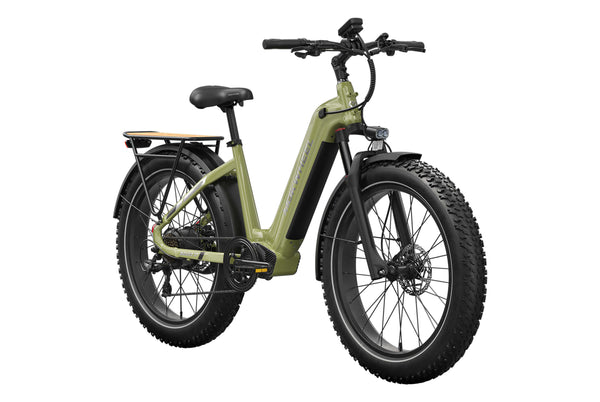Olive Green Basalt ST 2.0 | Best All Terrain Electric Bike | Mokwheel