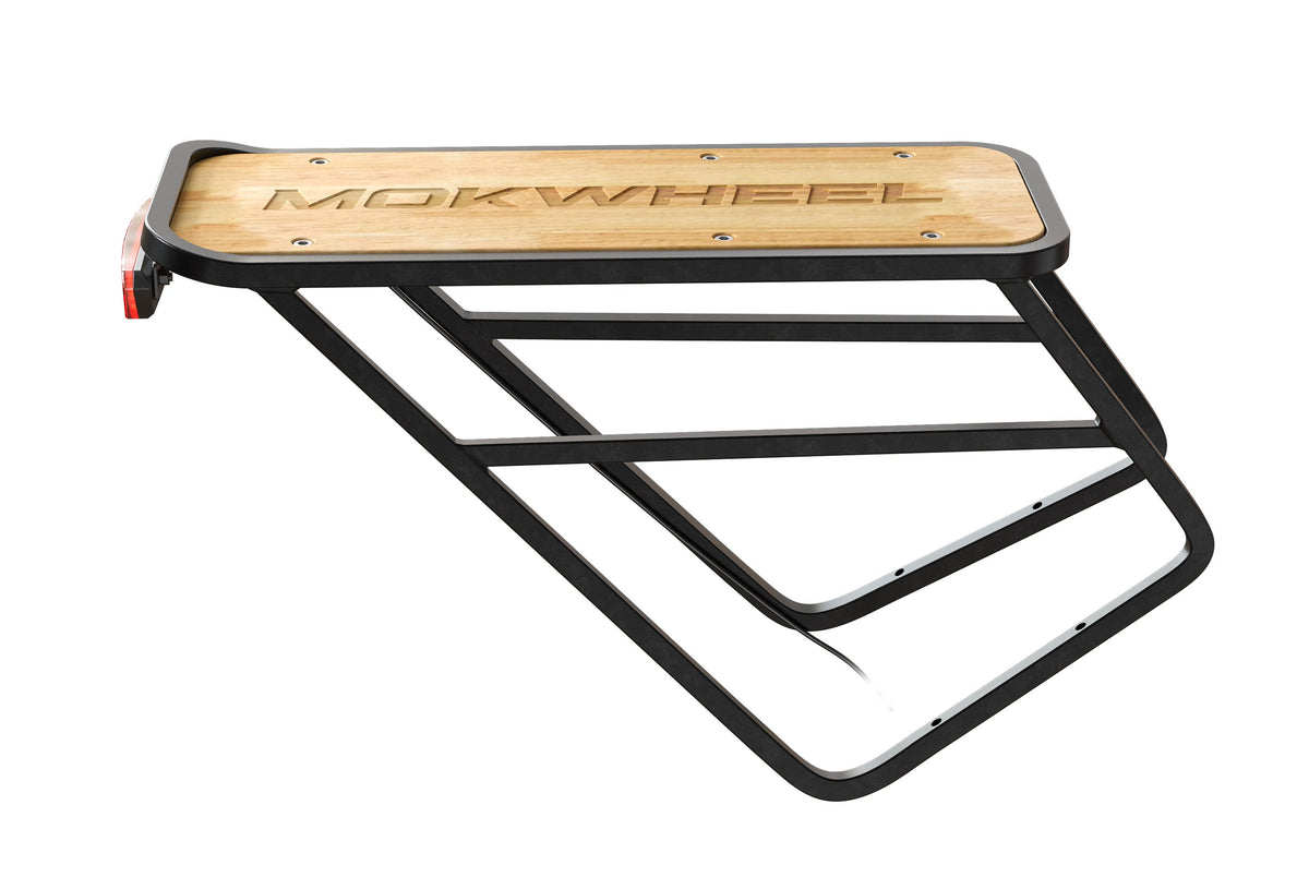 Mokwheel Rear Rack Brake Light Best Bike Rear Rack & Ebike Rear Rack | Mokwheel Ebikes