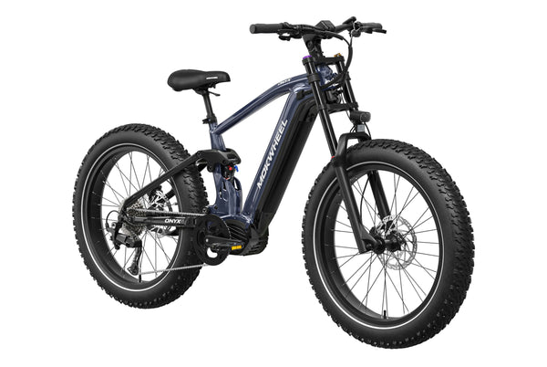 Black and Blue Onyx | Best 1000w Mid-Drive Fat Tire Ebike