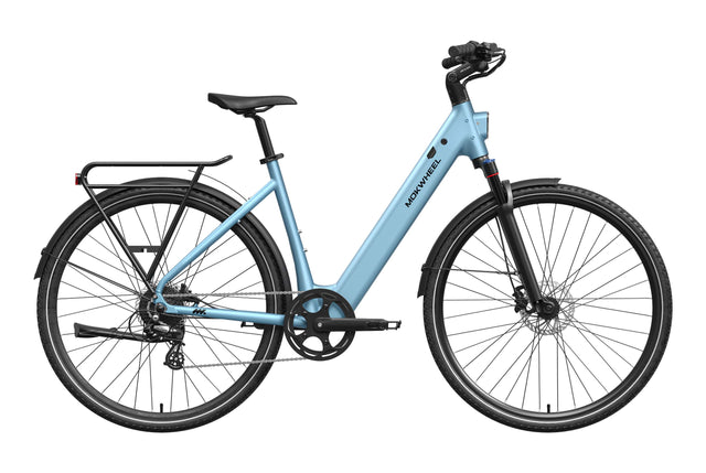 Skyblue FLINT ST | Lightweight Electric City Bike for Commuting | Mokwheel Ebikes