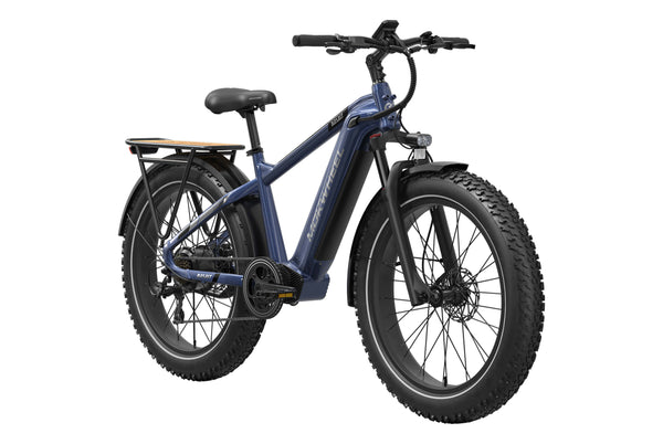Steel Blue Basalt| Long Range Electric Mountain Bike for Adults| Mokwheel Ebikes