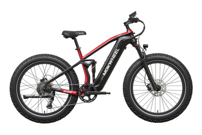 Black and Red Obsidian 2.0 | Men’s Off-Road Electric Mountain Bike | Mokwheel