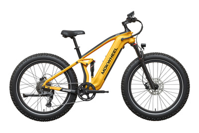 Yellow and Black Obsidian 2.0 | Men’s Off-Road Electric Mountain Bike | Mokwheel