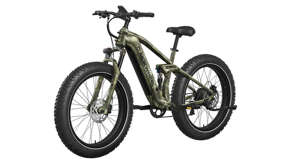 Obsidian Jungle Camo – Full-Suspension Hunting E-Bike for Rough Terrain