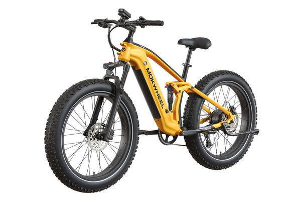 Yellow and Black Obsidian 2.0 | Men’s Off-Road Electric Mountain Bike | Mokwheel
