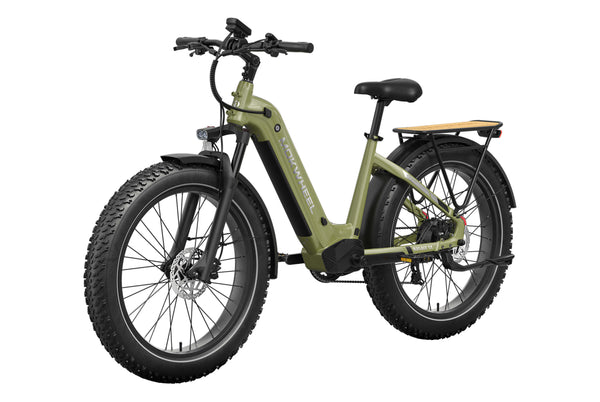 Olive Green Basalt ST 2.0 | Best All Terrain Electric Bike | Mokwheel