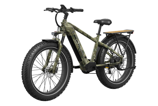 Jungle Camo Basalt| Long Range Electric Mountain Bike for Adults| Mokwheel Ebikes