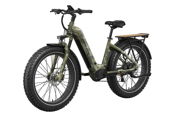 Basalt ST Jungle Camo – Step-Through Long-Range Solar Hunting E-Bike
