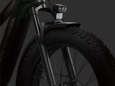 Mokwheel ebike with advanced damping and spring suspension for smooth, impact-free rides