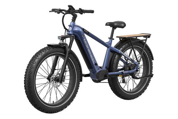 Steel Blue Basalt| Long Range Electric Mountain Bike for Adults| Mokwheel Ebikes