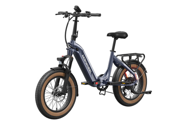Denim Slate| Lightweight Folding Fat Tire Electric Bike For Adults