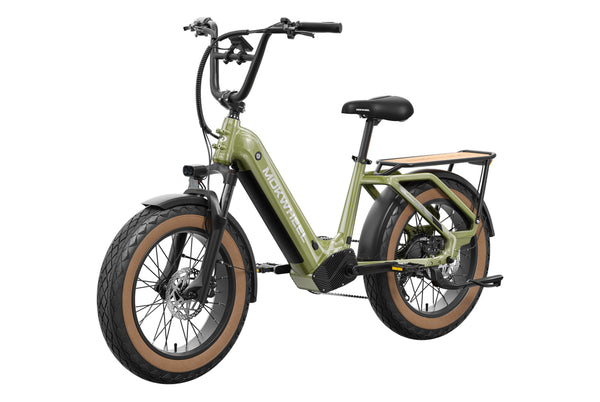 Olive Green Scoria| Best 20 Inch Electric Bike For All Heights| Mokwheel