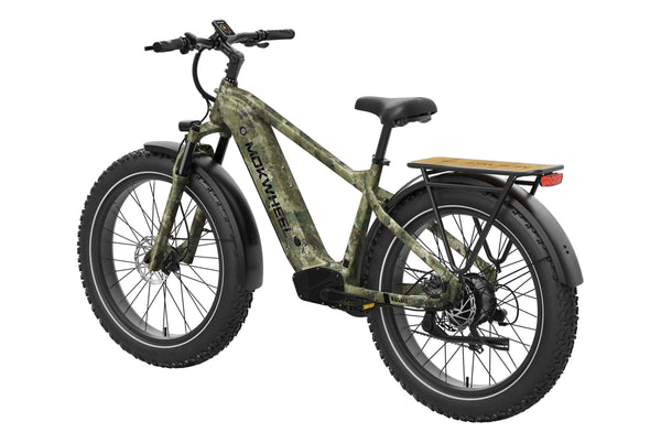 Jungle Camo Basalt| Long Range Electric Mountain Bike for Adults| Mokwheel Ebikes