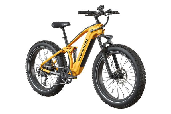 Yellow and Black Obsidian 2.0 | Men’s Off-Road Electric Mountain Bike | Mokwheel