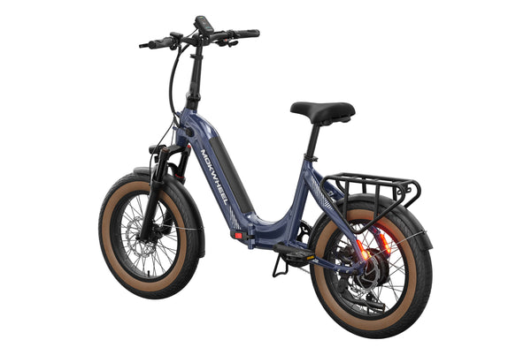 Denim Slate| Lightweight Folding Fat Tire Electric Bike For Adults