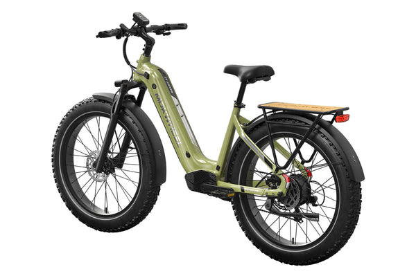 Olive Green Basalt ST 2.0 | Best All Terrain Electric Bike | Mokwheel