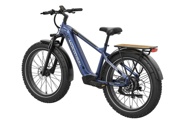 Steel Blue Basalt| Long Range Electric Mountain Bike for Adults| Mokwheel Ebikes