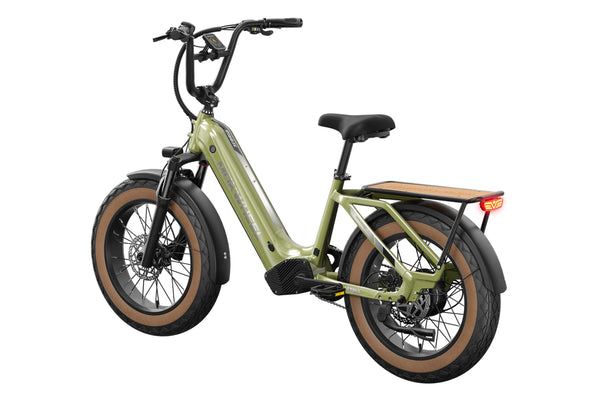 Olive Green Scoria| Best 20 Inch Electric Bike For All Heights| Mokwheel
