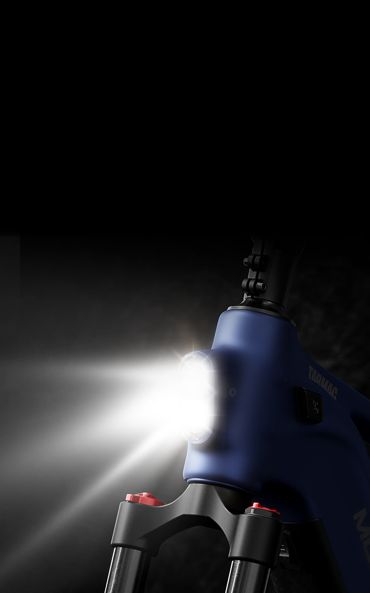 Seamless Integrated Frame Headlight - Weatherproof High-Lumen Safety Lighting for Urban E-Bike Commuting