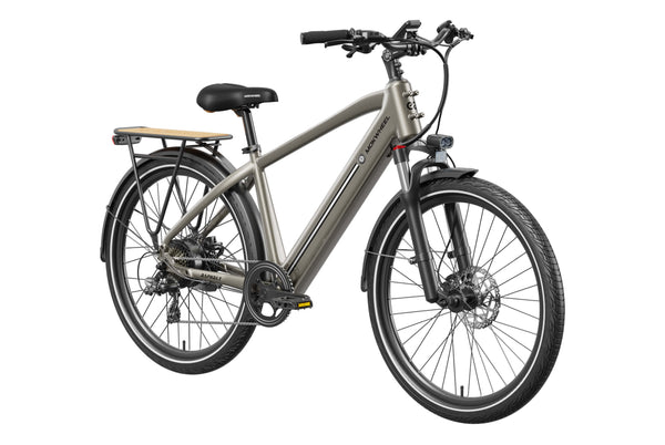 Khaki Asphalt | Men's Beach Cruiser Electric Bike | Cruiser Ebike