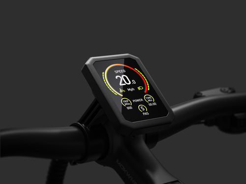 Mokwheel long range electric bike with color LED display for ride tracking